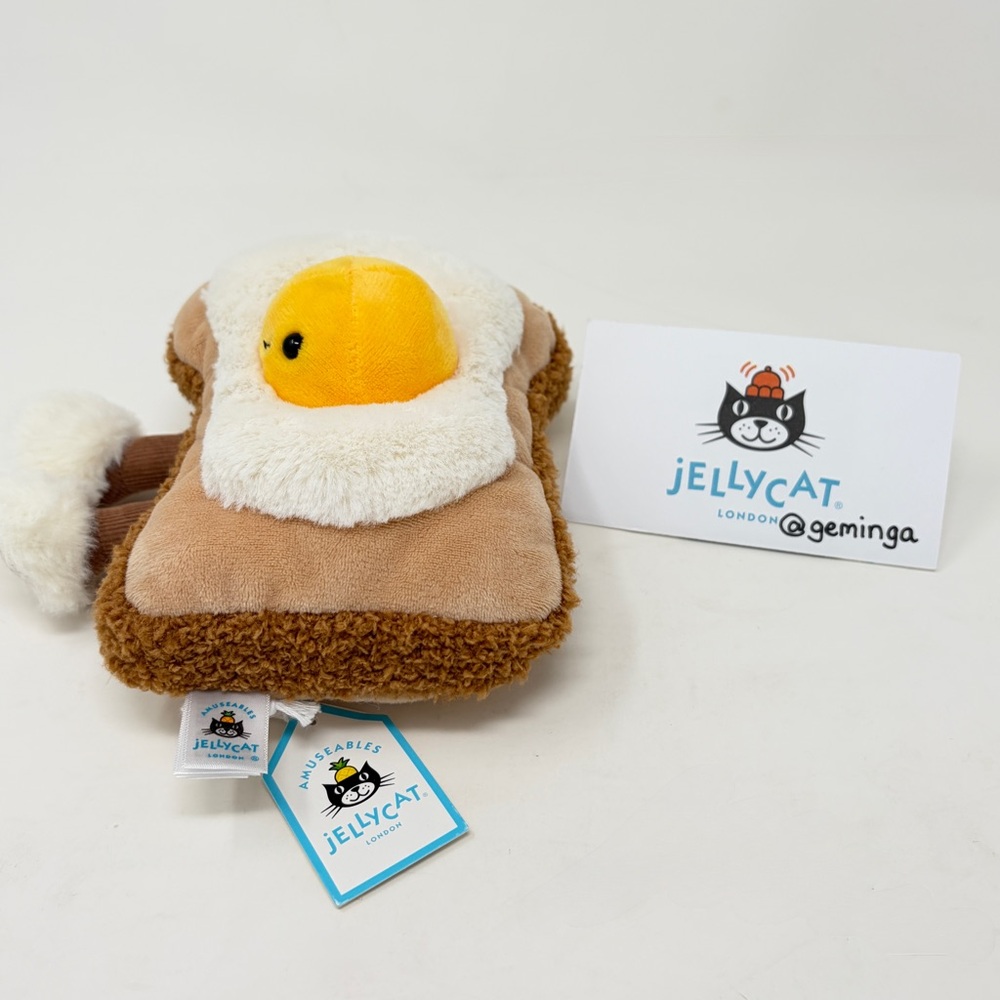 Jellycat Amuseables Egglantine Egg On Toast, NWT - Picture 3 of 8